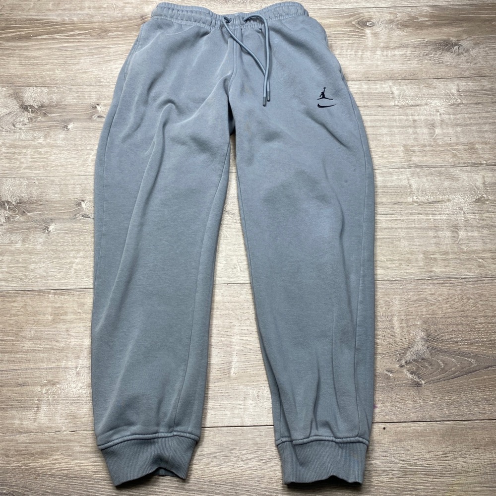 Jordan Sweatpants Mens S Blue Gray Jumpman Nike Fleece Joggers IM1361-065 Casual